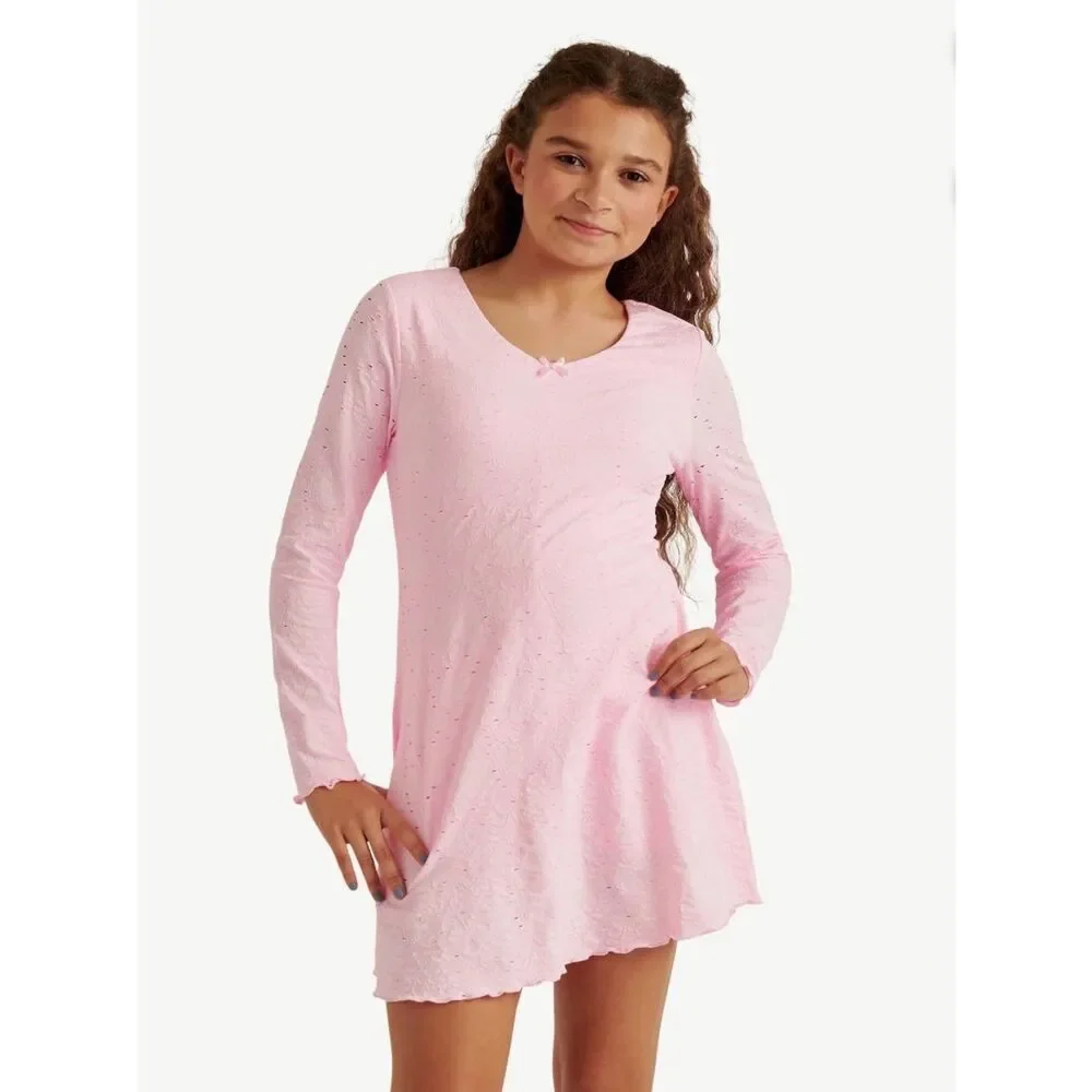 Justice Girl's Skater Pink Dress Size M